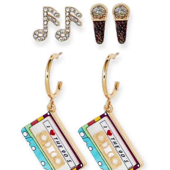 BaubleBar Jewelry - Sugarfix by Baublebar Earring Set I Love the 90's NWT